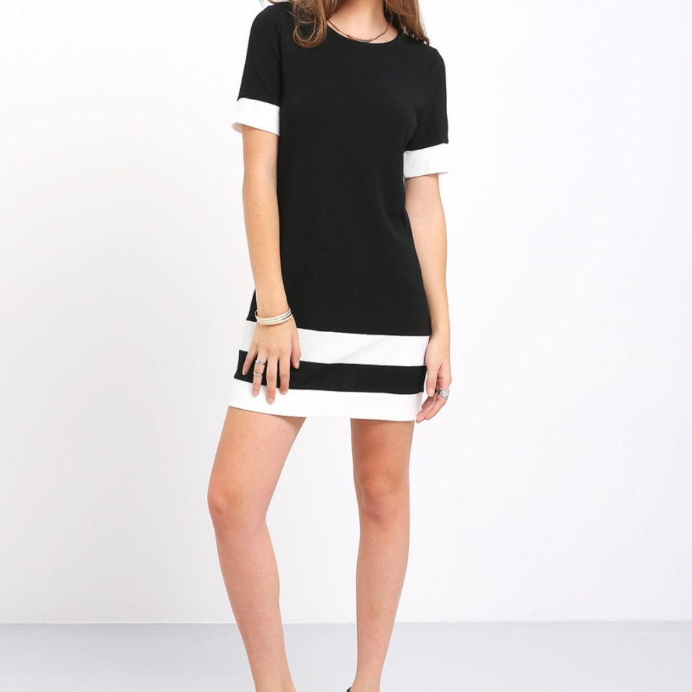 Black Shift Dress - Picture 2 of 4